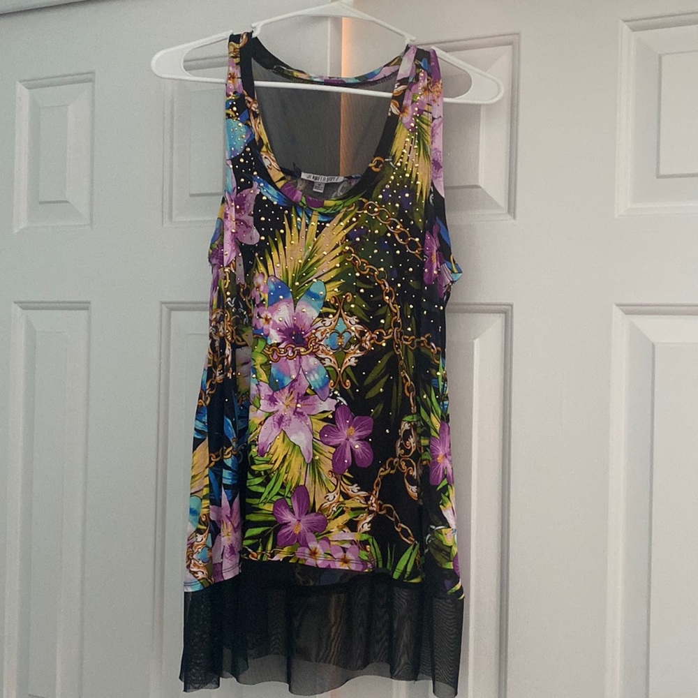 Jennifer Lopez night out fun tank Size Medium